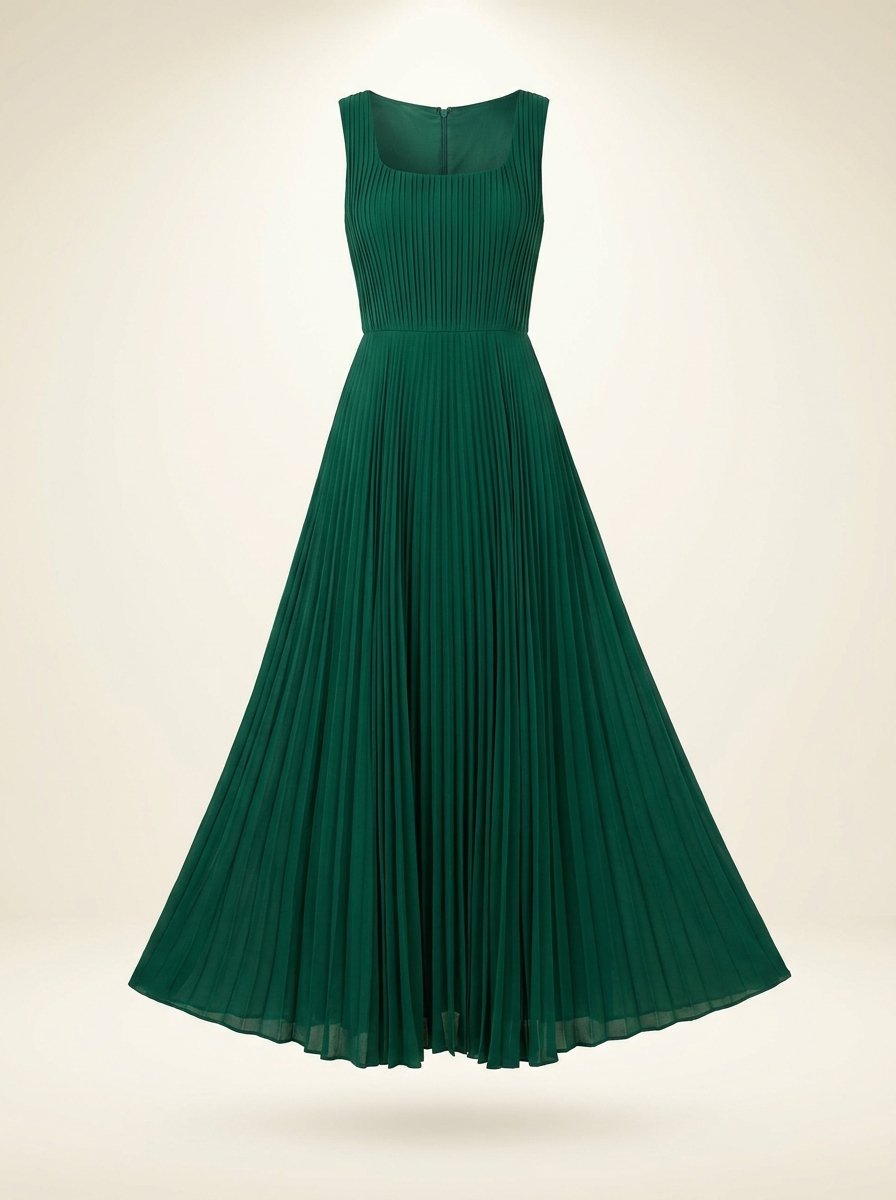Camille Pleated Maxi Dress