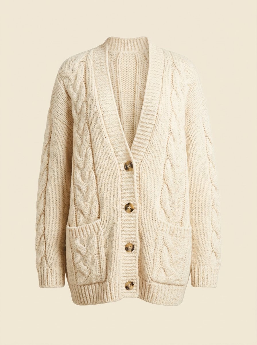 Chunky Cable Knit Cardigan