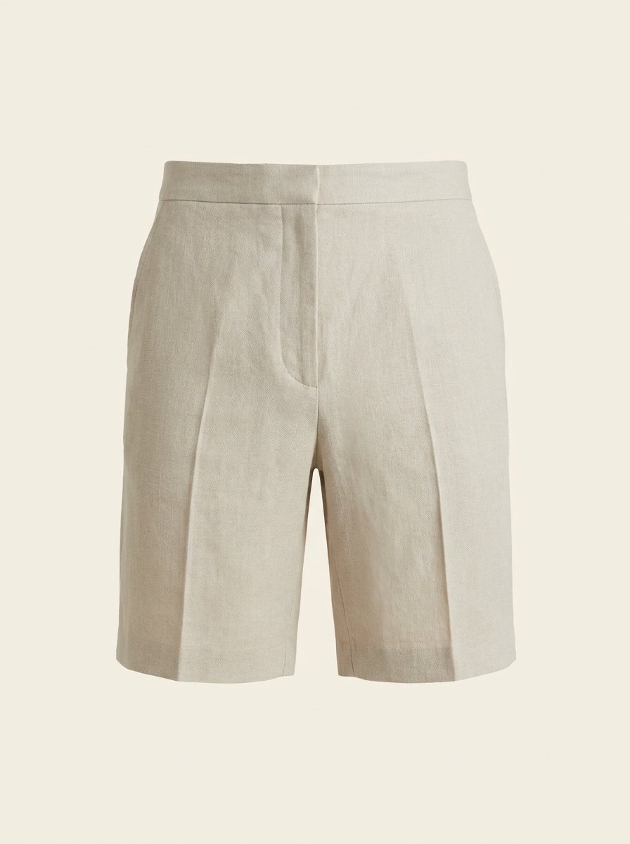 Linen-Blend Shorts