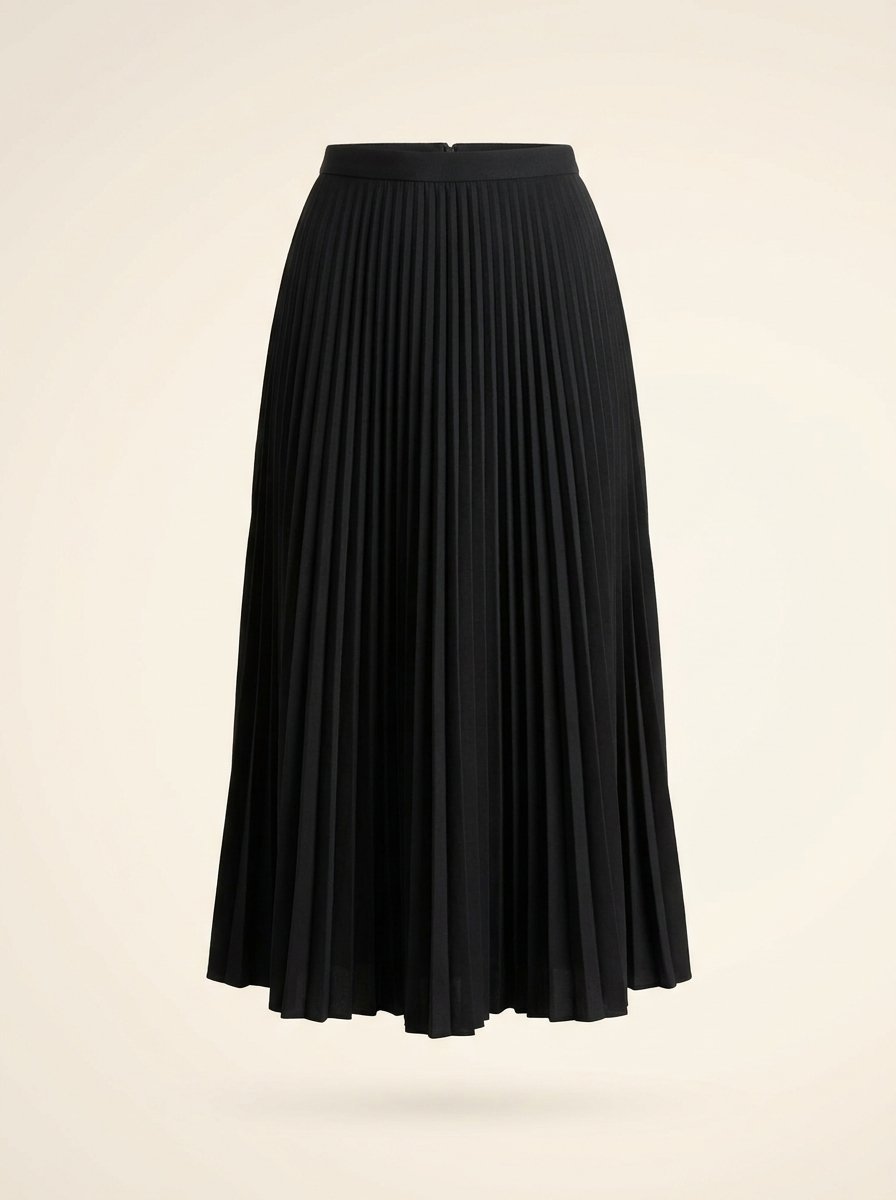Pleated Midi Skirt