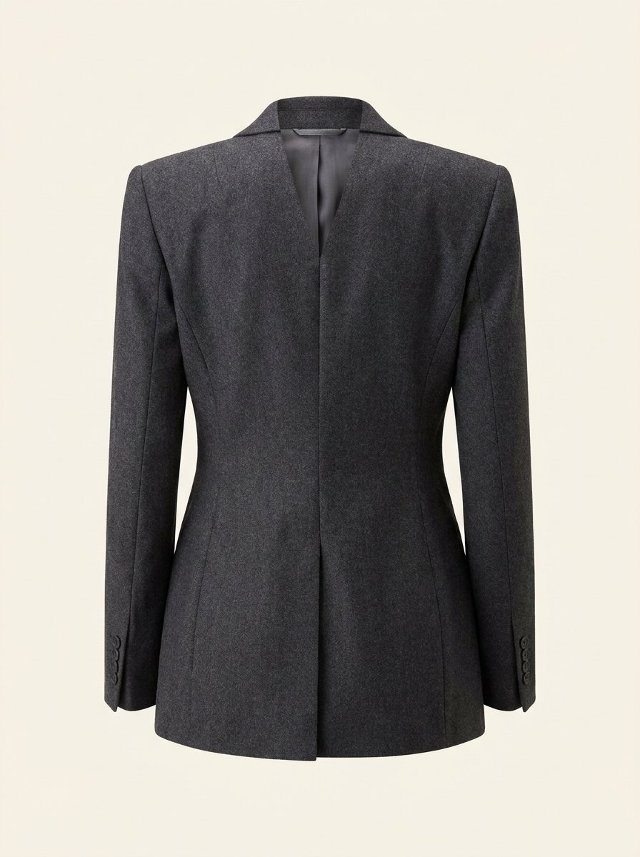 Wool-Blend Tailored Blazer